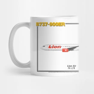 Boeing B737-900ER - Lion Air (Art Print) Mug